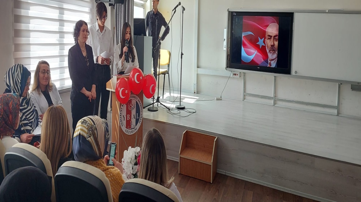 İstiklal Marşının Kabulü ve Erzurum'un Kurtuluşu Kutlama Programımız